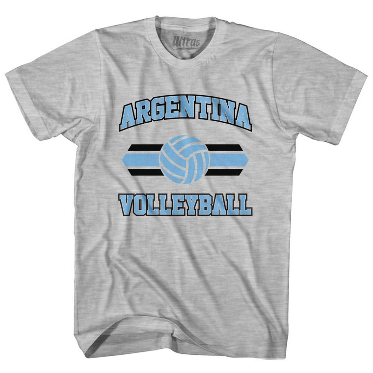 Argentina 90's Volleyball Team Cotton Youth T-shirt - Grey Heather