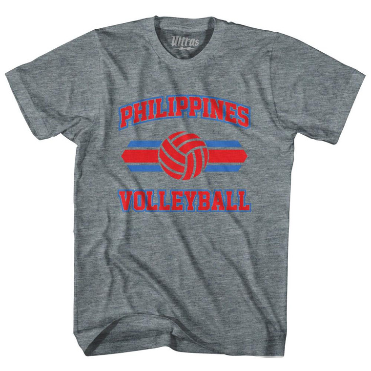 Philippines 90's Volleyball Team Tri-Blend Youth T-shirt - Athletic Grey