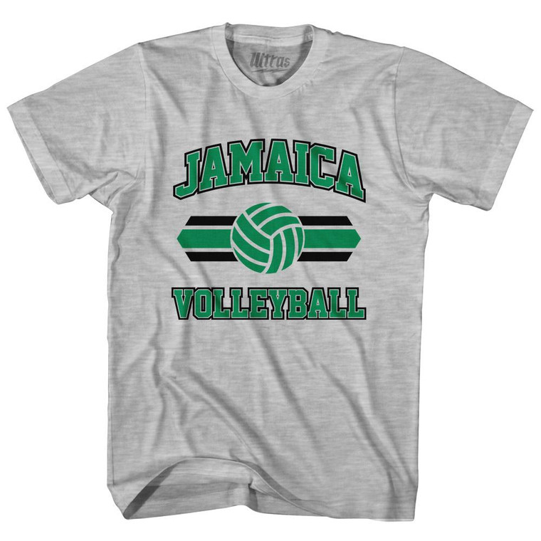 Jamaica 90's Volleyball Team Cotton Youth T-shirt - Grey Heather