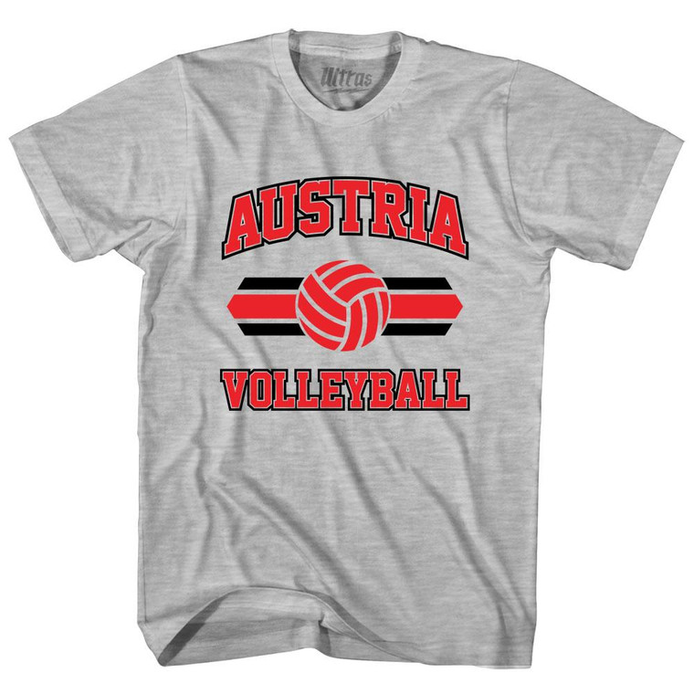 Austria 90's Volleyball Team Cotton Youth T-shirt - Grey Heather