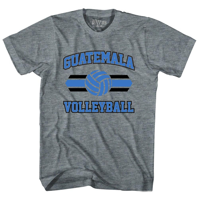 Guatemala 90's Volleyball Team Tri-Blend Adult T-shirt - Athletic Grey