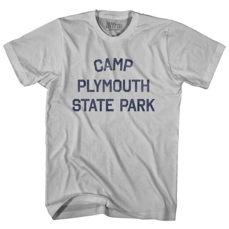 Vermont Camp Plymouth State Park Adult Cotton Vintage T-shirt - Cool Grey