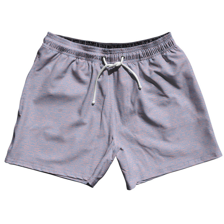 Strata Pale Pink 5" Swim Shorts Made in USA - Pale Pink