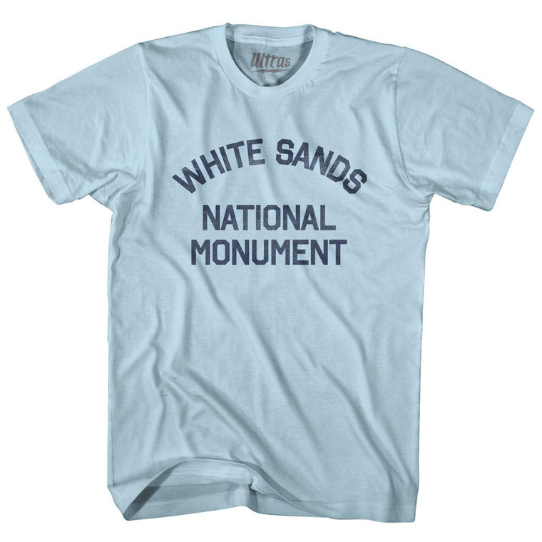 New Mexico White Sands National Monument Adult Cotton Vintage T-shirt - Light Blue