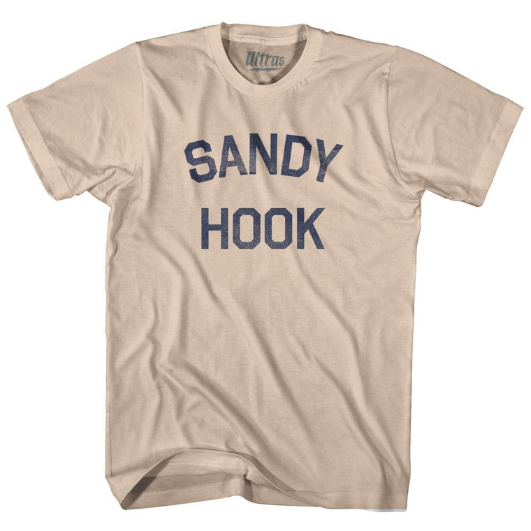 New Jersey Sandy Hook Adult Cotton Vintage T-shirt - Creme