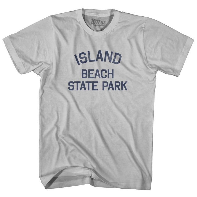 New Jersey Island Beach State Park Adult Cotton Vintage T-shirt - Cool Grey