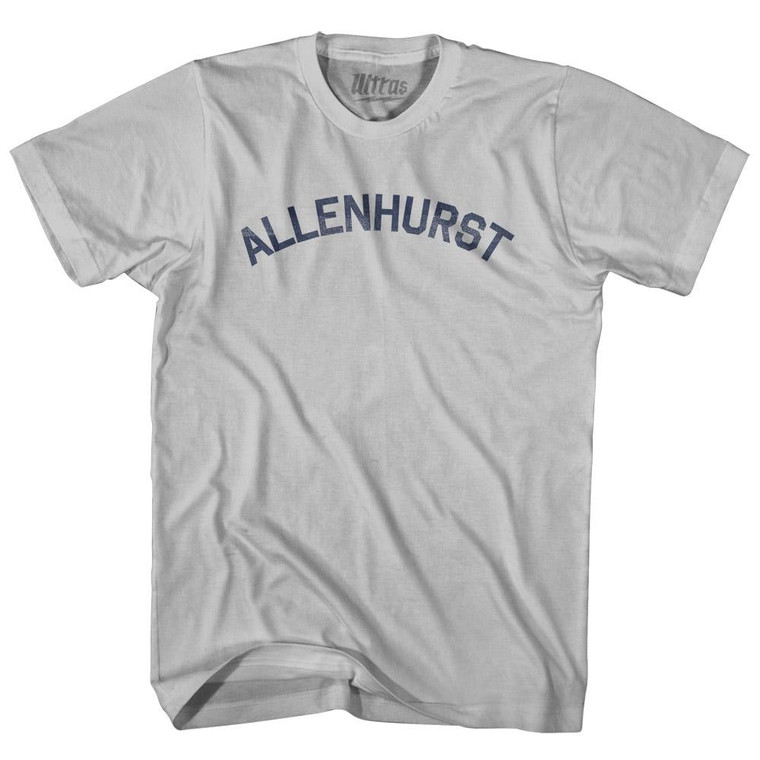 New Jersey Allenhurst Adult Cotton Vintage T-shirt - Cool Grey