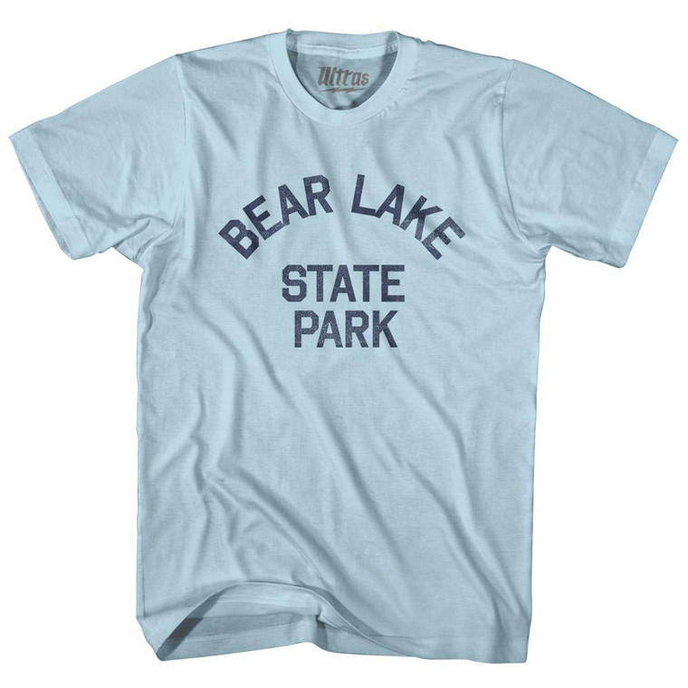 Idaho Bear Lake State Park Adult Cotton Vintage T-shirt - Light Blue