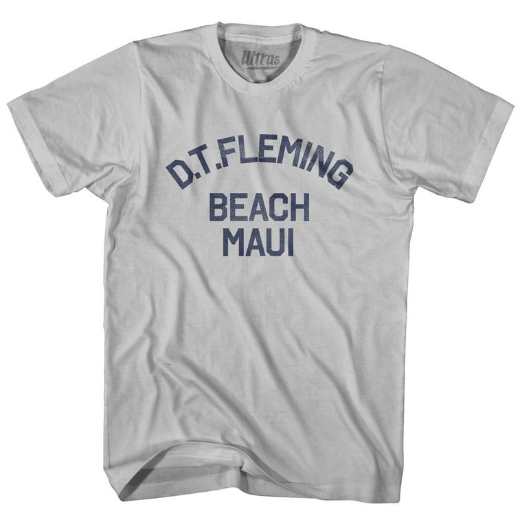 D.T.Fleming Beach Maui Adult Cotton Vintage T-shirt - Cool Grey