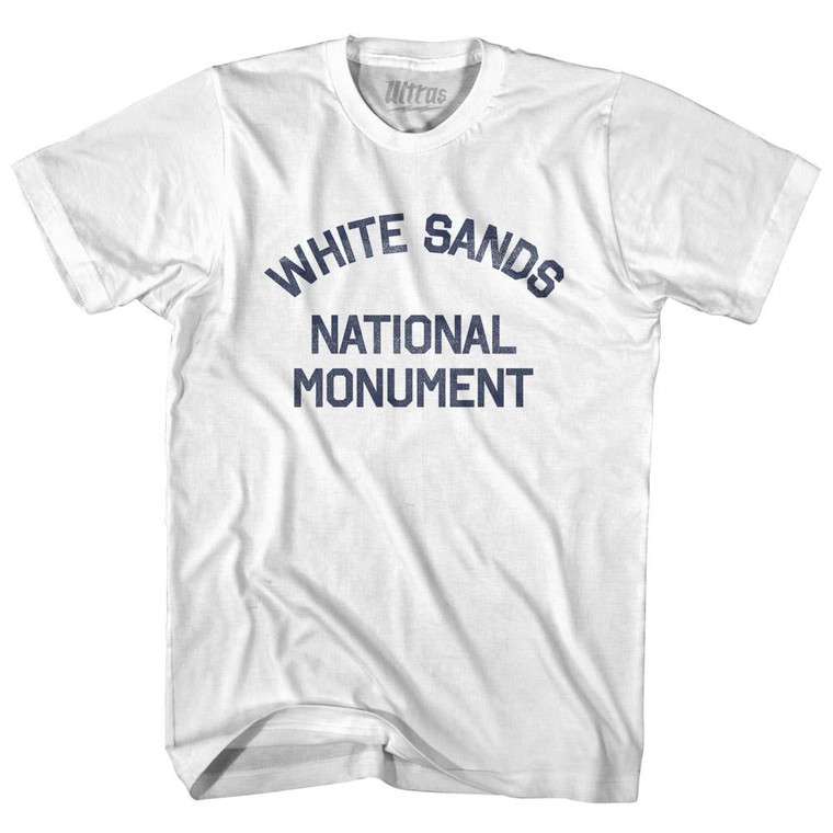 New Mexico White Sands National Monument Adult Cotton Vintage T-shirt - White