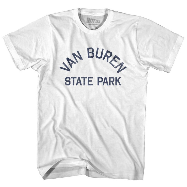 Michigan Van Buren State Park Adult Cotton Vintage T-shirt - White
