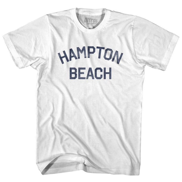 New Hampshire Hampton Beach Adult Cotton Vintage T-shirt - White