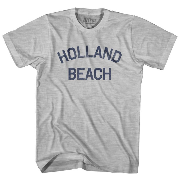 Michigan Holland Beach Adult Cotton Vintage T-shirt - Grey Heather
