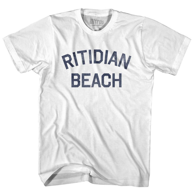 Guam Ritidian Beach Adult Cotton Vintage T-shirt - White