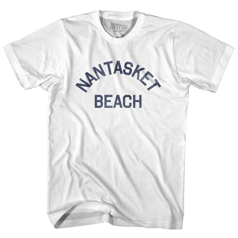 Massachusetts Nantasket Beach Adult Cotton Vintage T-shirt - White