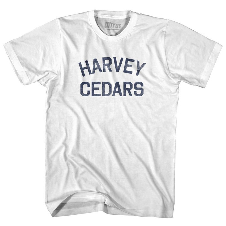 New Jersey Harvey Cedars Adult Cotton Vintage T-shirt - White