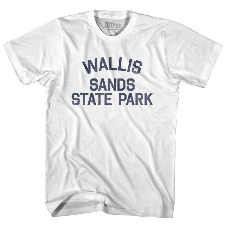 New Hampshire Wallis Sands State Beach Adult Cotton Vintage T-shirt - White