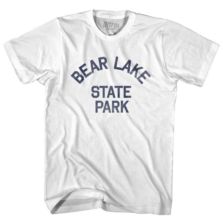 Idaho Bear Lake State Park Adult Cotton Vintage T-shirt - White