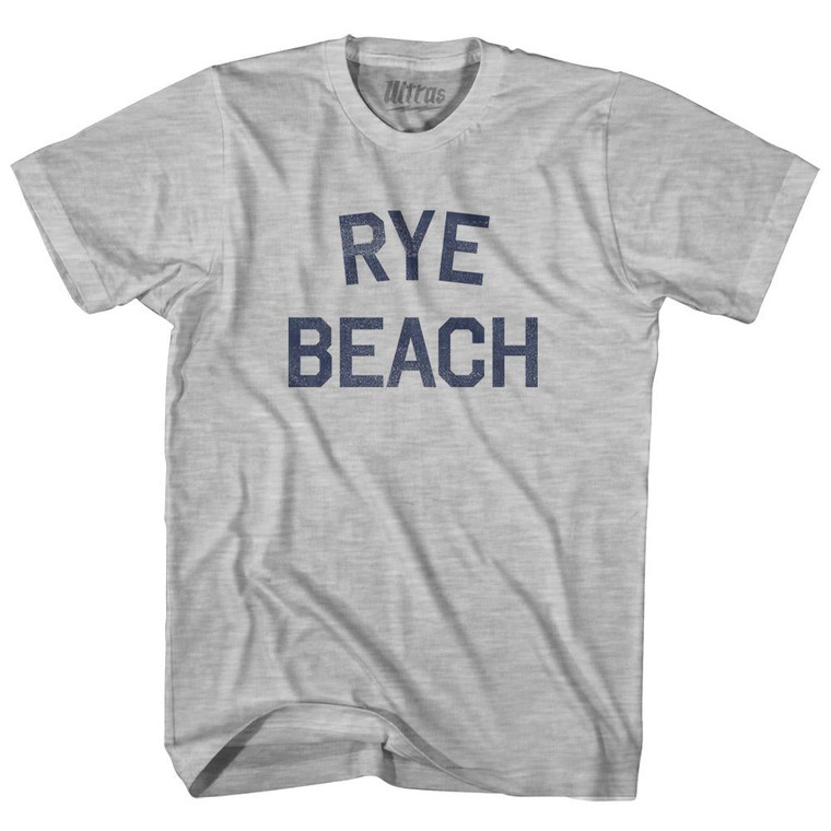New Hampshire Rye Beach Womens Cotton Junior Cut Vintage T-shirt - Grey Heather