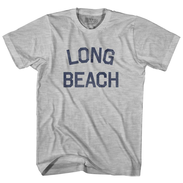 Mississippi Long Beach Womens Cotton Junior Cut Vintage T-shirt - Grey Heather