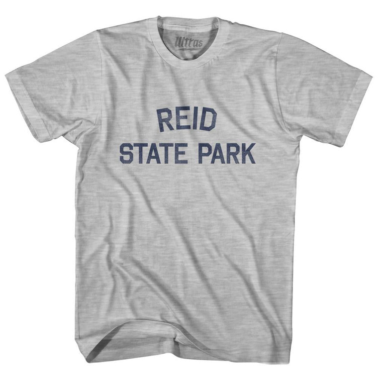 Maine Reid State Park Womens Cotton Junior Cut Vintage T-shirt - Grey Heather
