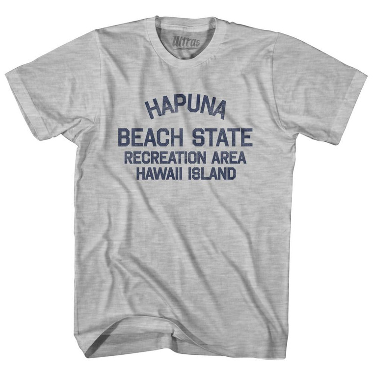 Hawaii Hapuna Beach State Recreation Area Hawaii Island Womens Cotton Junior Cut Vintage T-shirt-Grey Heather