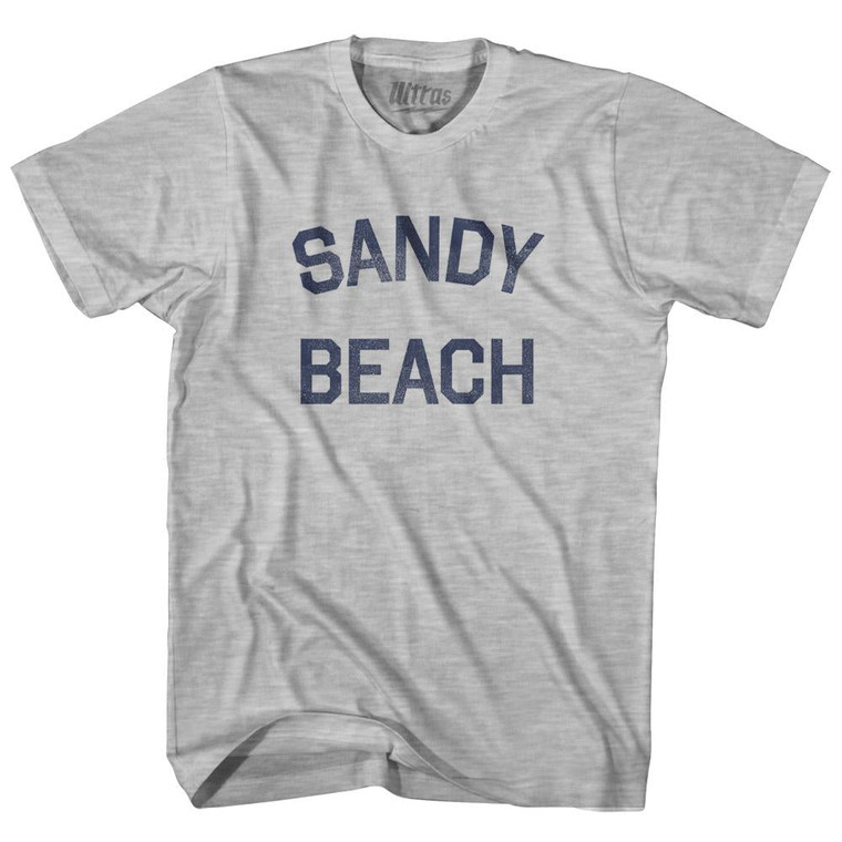 Wyoming Sandy Beach Youth Cotton Vintage T-shirt - Grey Heather