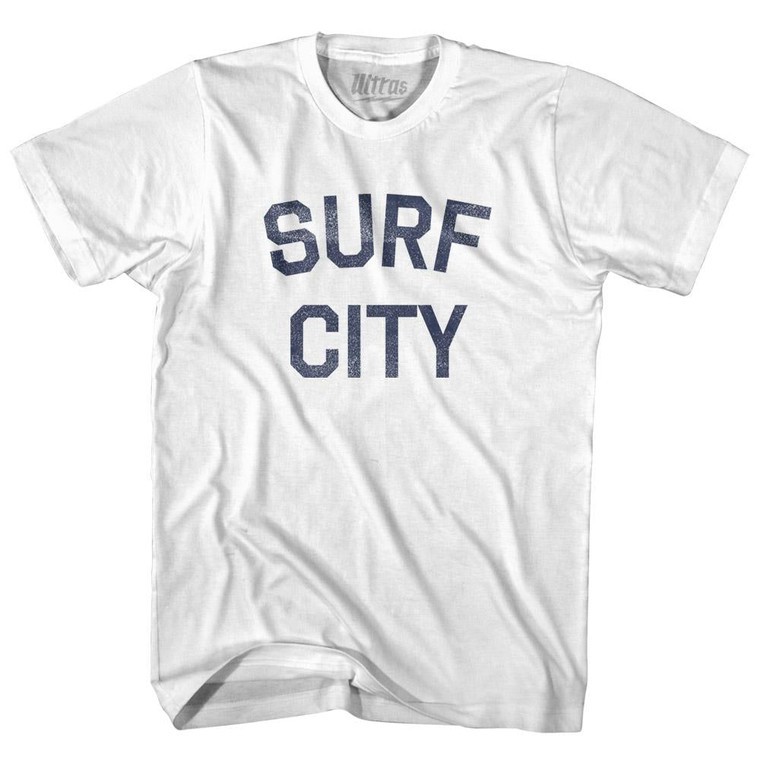 North Carolina Surf City Youth Cotton Vintage T-shirt-White