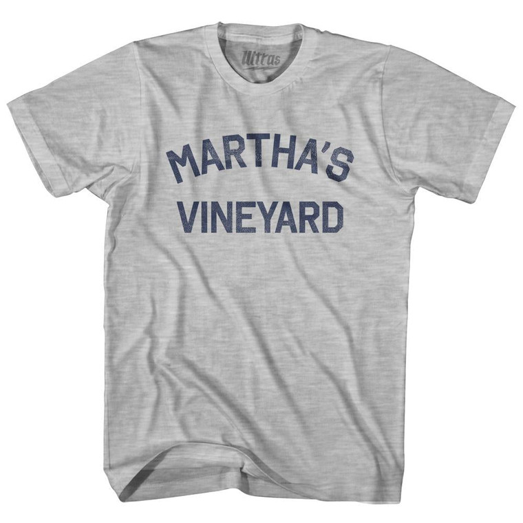 Massachusetts Martha's Vineyard Youth Cotton Vintage T-shirt - Grey Heather