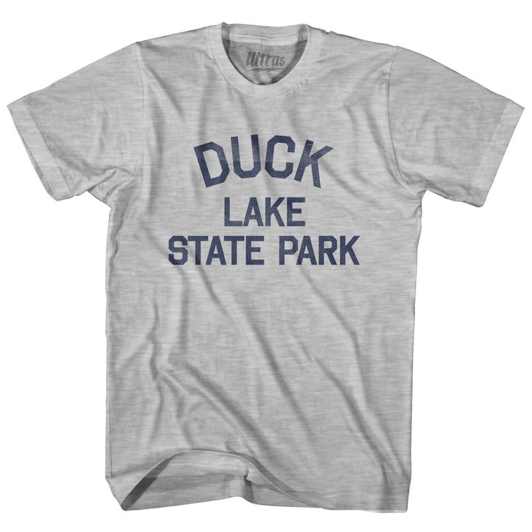 Michigan Duck Lake State Park Youth Cotton Vintage T-shirt - Grey Heather