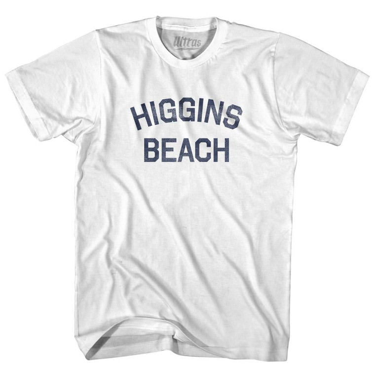 Maine Higgins Beach Youth Cotton Vintage T-shirt - White