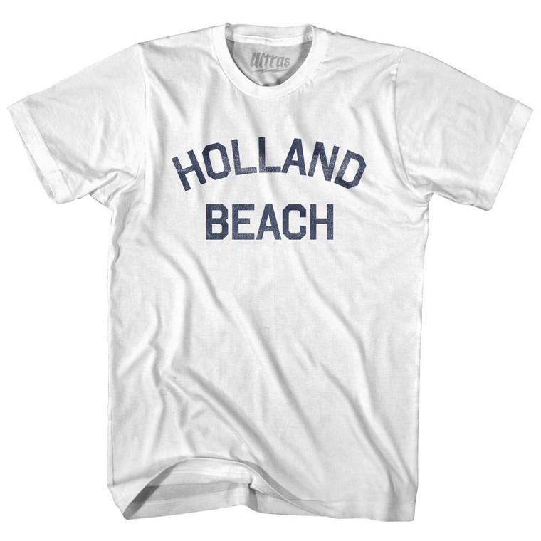 Michigan Holland Beach Youth Cotton Vintage T-shirt-White