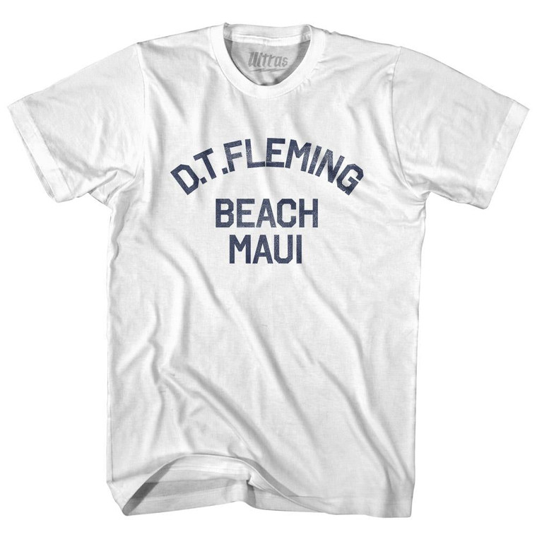 D.T.Fleming Beach Maui Youth Cotton Vintage T-shirt - White