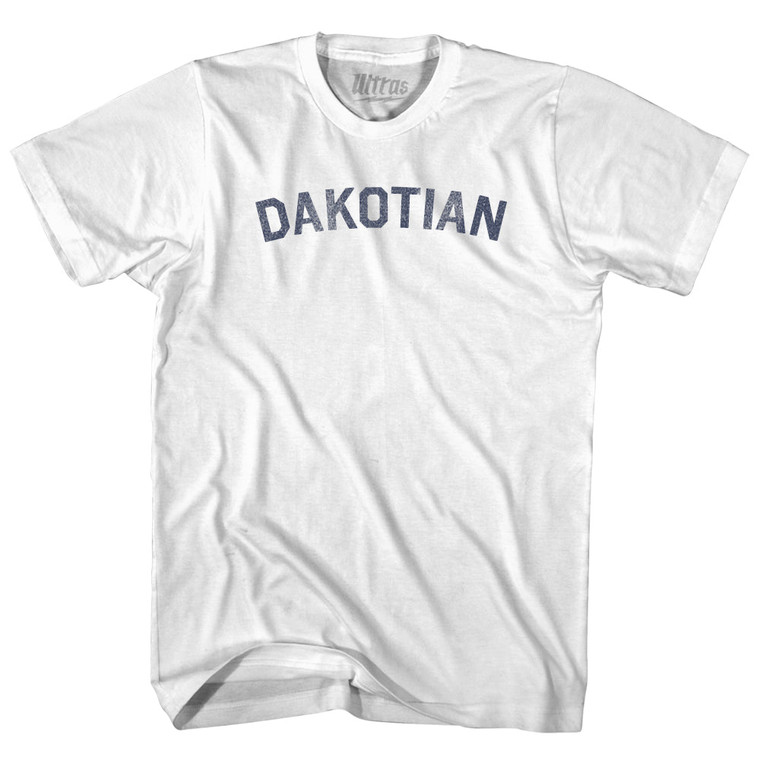 Dakotian Womens Cotton Junior Cut T-Shirt - White