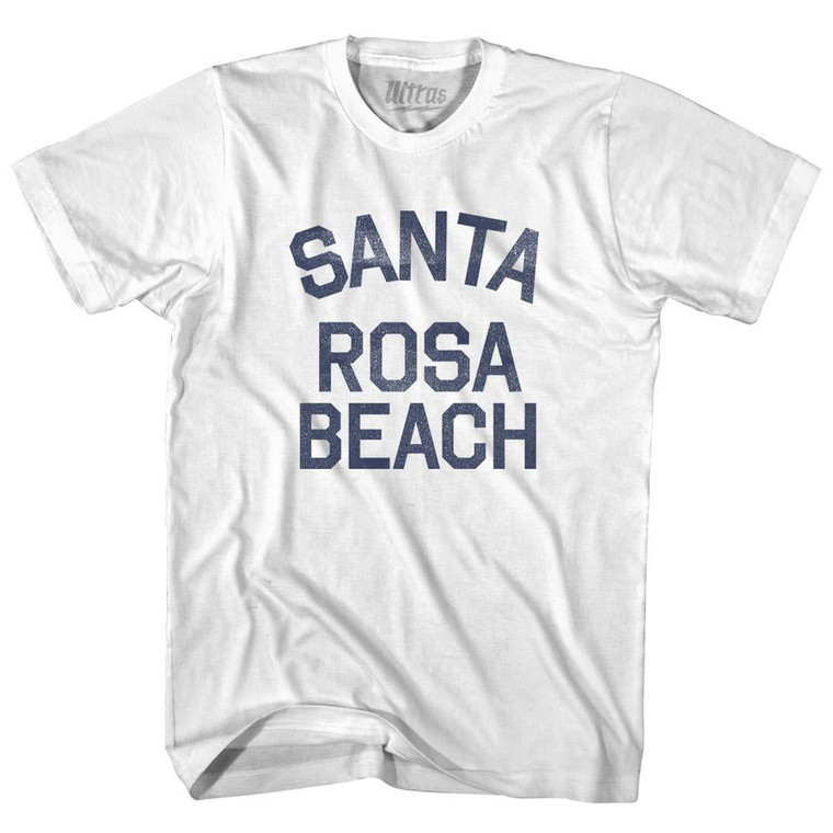 Florida Santa Rosa Beach Adult Cotton Vintage T-shirt - White