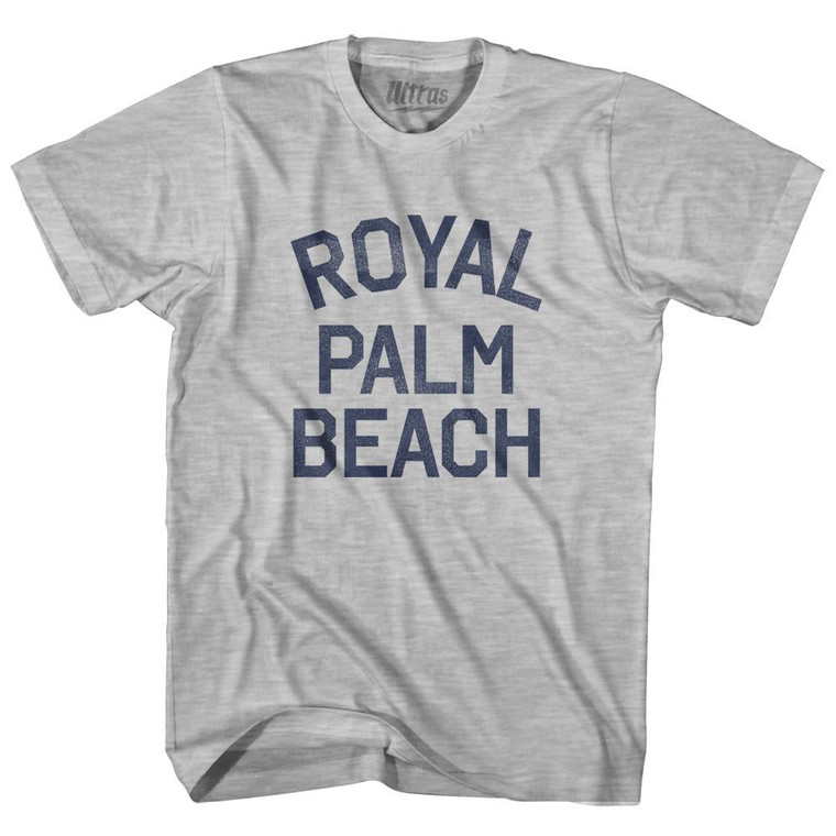 Florida Royal Palm Beach Youth Cotton Vintage T-shirt-Grey Heather