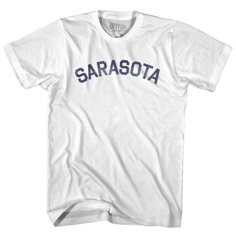 Florida Sarasota Adult Cotton Vintage T-shirt - White