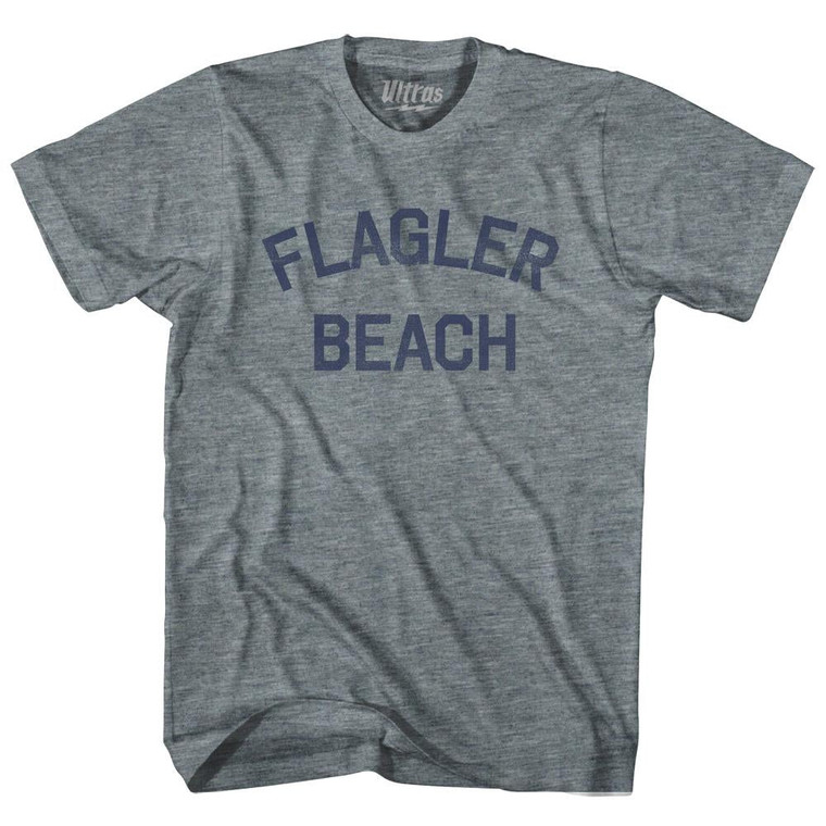Florida Flagler Beach Youth Tri-Blend Vintage T-shirt - Athletic Grey