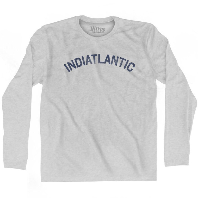 Florida Indiatlantic Adult Cotton Long Sleeve Vintage T-shirt - Grey Heather