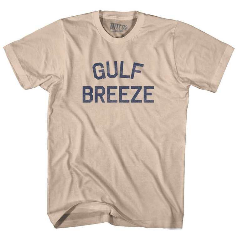 Florida Gulf Breeze Adult Cotton Vintage T-shirt - Creme