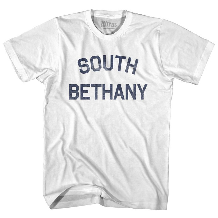 Delaware South Bethany Womens Cotton Junior Cut Vintage T-shirt - White