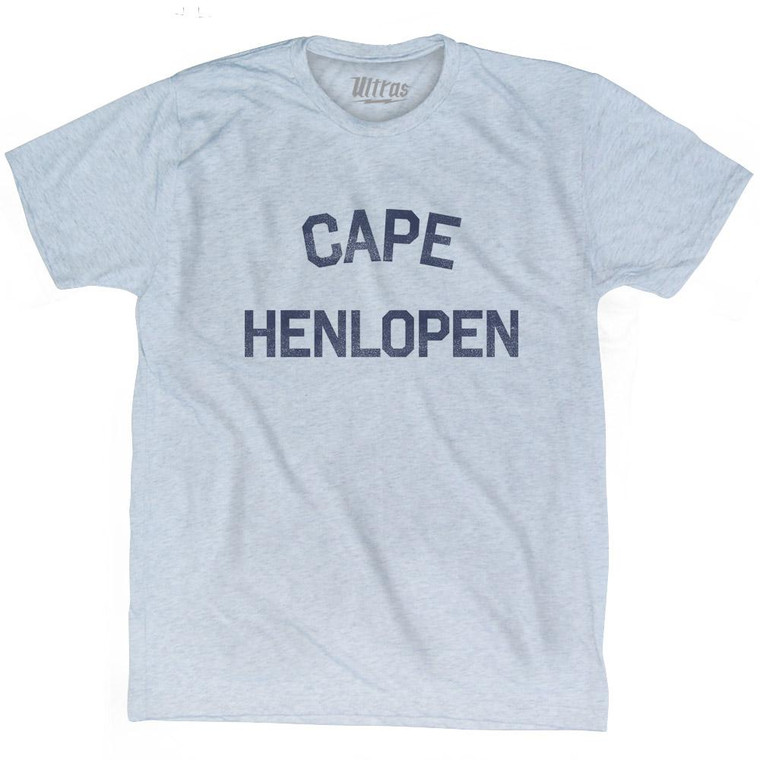 Delaware Cape Henlopen Adult Tri-Blend Vintage T-shirt - Athletic White