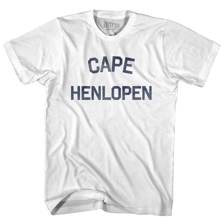 Delaware Cape Henlopen Womens Cotton Junior Cut Vintage T-shirt - White