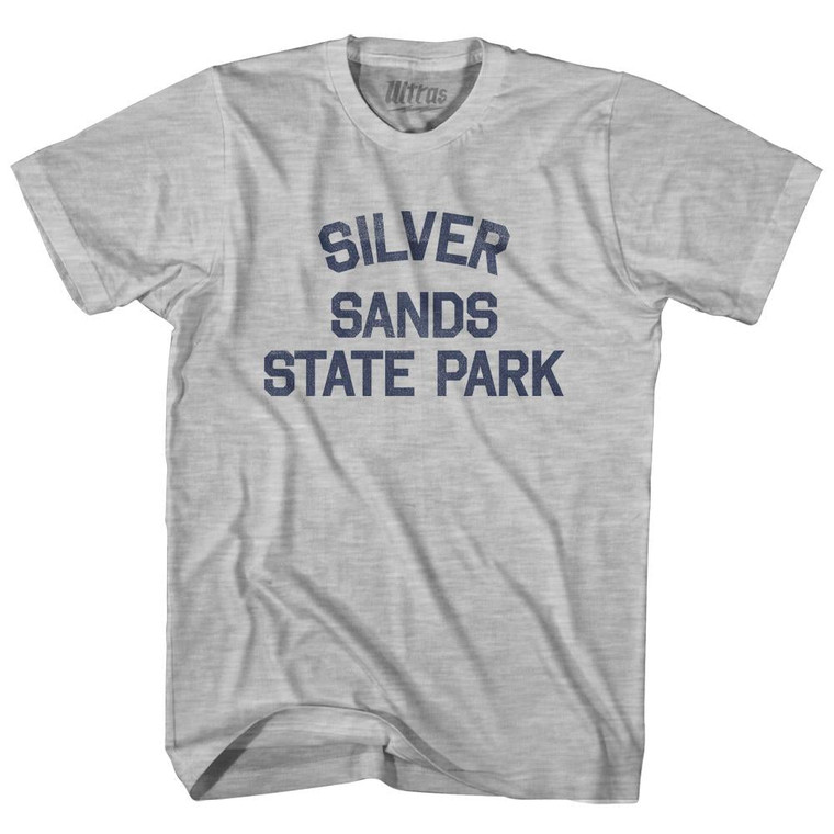 Connecticut Silver Sands State Park Womens Cotton Junior Cut Vintage T-shirt - Grey Heather