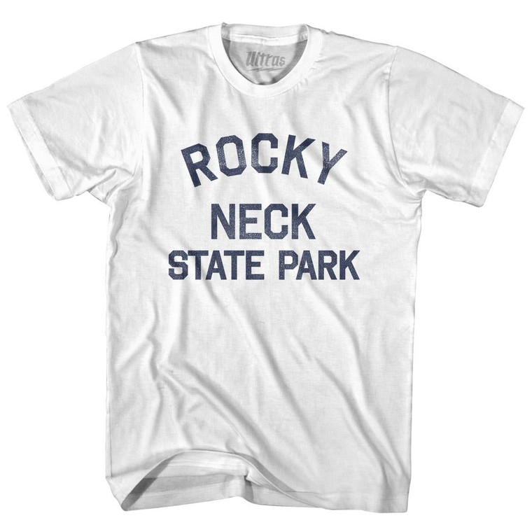 Connecticut Rocky Neck State Park Adult Cotton Vintage T-shirt - White