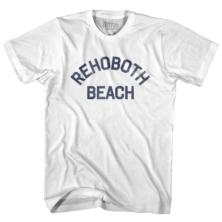 Delaware Rehoboth Beach Adult Cotton Vintage T-shirt-White