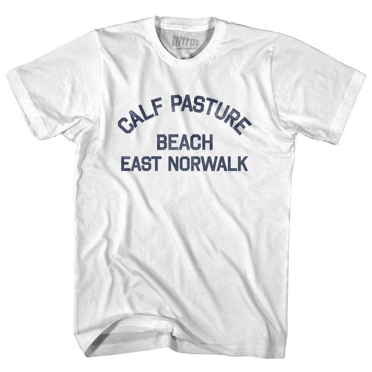 Connecticut Calf Pasture Beach, East Norwalk Youth Cotton Vintage T-shirt-White