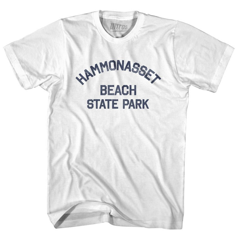 Connecticut Hammonasset Beach State Park Womens Cotton Junior Cut Vintage T-shirt - White