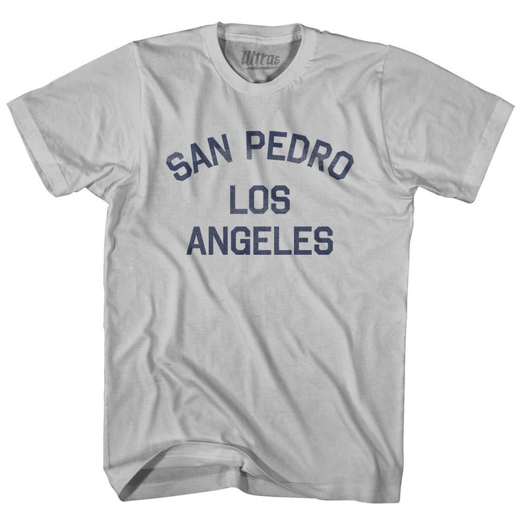 California San Pedro, Los Angeles Adult Cotton Vintage T-shirt - Cool Grey