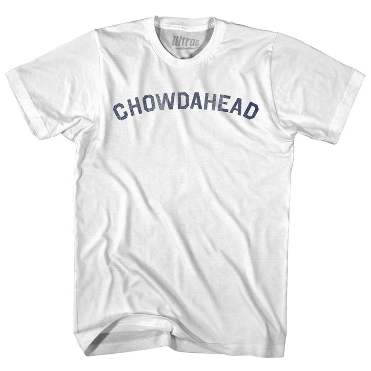Chowdahead Adult Cotton T-shirt - White